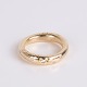 Bague Ole Lynggaard Love en or 18 carats avec un cœur de diamants et 6 diamants le long de l’anneau