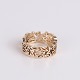 Bague Ole Lynggaard Anemone en or 14 carats avec décor ajouré de feuilles