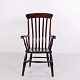 Fauteuil Windsor Anglais à Haut Dossier à Barreaux vers 1880–1910