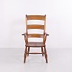 Fauteuil Ancien à Dossier Échelle et Pieds Tournés vers 1880–1900