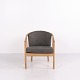 Fauteuil Finn Østergaard Bella en Bois Clair et Laine Grise Stouby