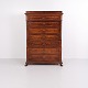 Haute Commode Ancienne en Acajou à Sept Tiroirs XIXe Siècle