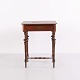Petite Table d’Appoint Ancienne avec Tiroir et Pieds Tournés XIXe Siècle