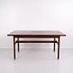 Table à Manger en Palissandre par Jens Risom avec Pieds en Laiton Années 1960