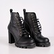 Bottines Louis Vuitton Star Trail en Cuir de Veau Noir avec Monogramme Taille 38