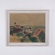 Tableau de Søren Hjorth-Nielsen Vesterø sur Læsø Signé HN 1955 45 x 52 cm